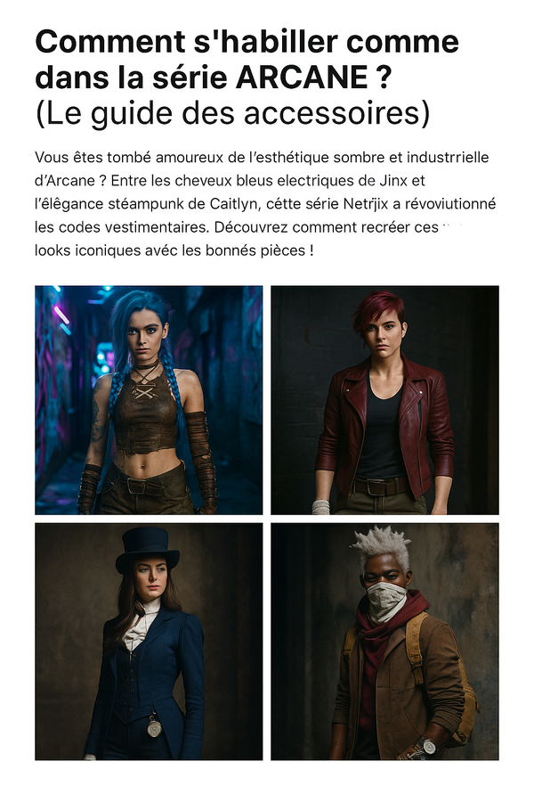 Comment s'habiller comme dans Arcane ? Guide Style Jinx, Vi, Caitlyn