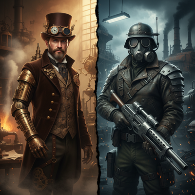 Steampunk vs Dieselpunk : Guide Complet des Styles Rétrofuturistes