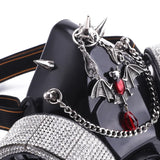 Masque à Gaz Steampunk Luxe "Comtesse Vampiresque