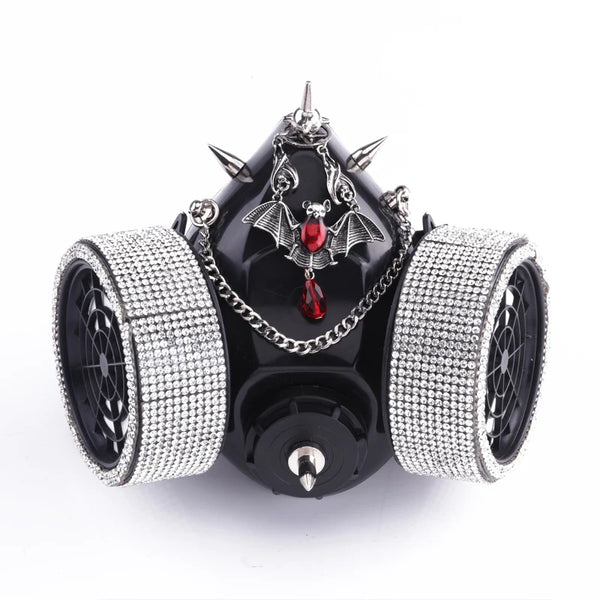 Masque à Gaz Steampunk Luxe "Comtesse Vampiresque