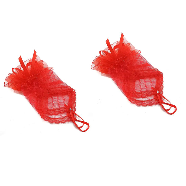 Gants Mitaines Dentelle Noire Romantique