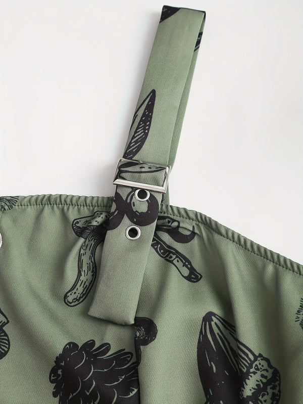 Robe Gothique Rouge Roses Noires Laçage - Robe Pin-Up Gothic Évasée