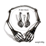 Ensemble Bijoux Squelette Gothique
