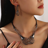 Ensemble Bijoux Squelette Gothique