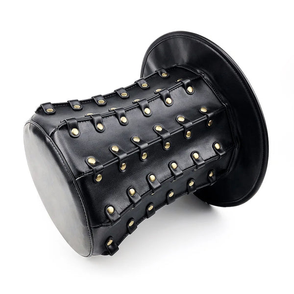 Hauts-de-Forme Steampunk Artisanaux en Cuir Véritable