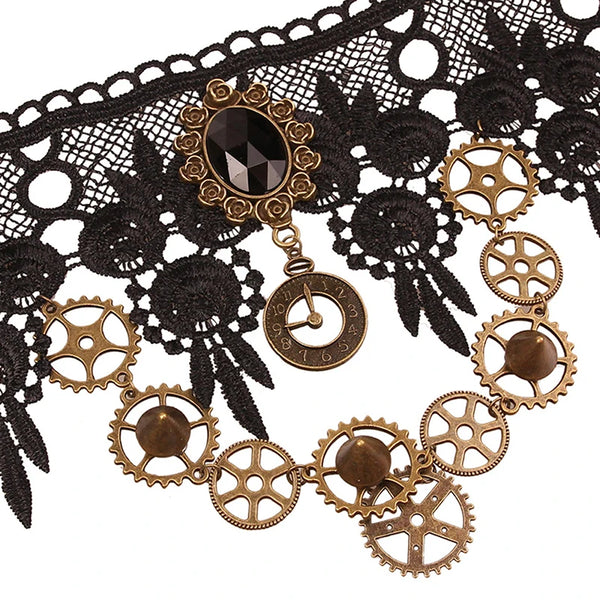Collier Ras-de-Cou Steampunk