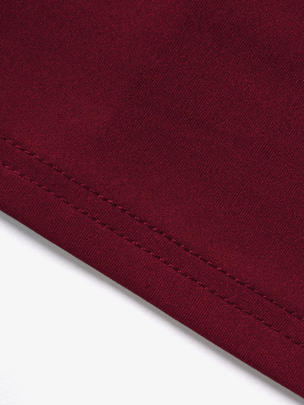 Ensemble Robe Gothique Steampunk Bordeaux avec Boléro Noir - 2 Pièces