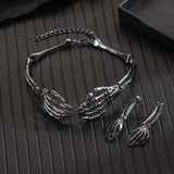 Ensemble Bijoux Squelette Gothique