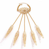 Protège-Ongles Gothiques Dentelle Noire avec Bracelet - Finger Armor Victorien