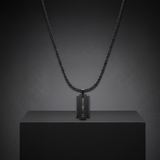 Collier Lame de Rasoir Acier Noir