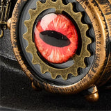 double lunettes steampunk, œil de cyclope, chapeau ingénieur rétro, accessoires steampunk, crânes steampunk, haut de forme noir